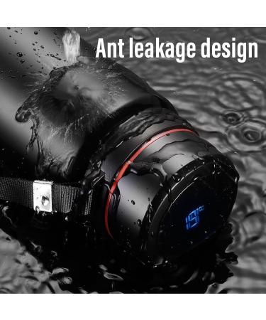 FDIT Portable Isolated Water Bottle 1000ml - Stylish Stainless Steel Cup with Temperature Display for Home Travel & Office - Buy Online on GoSupps.com