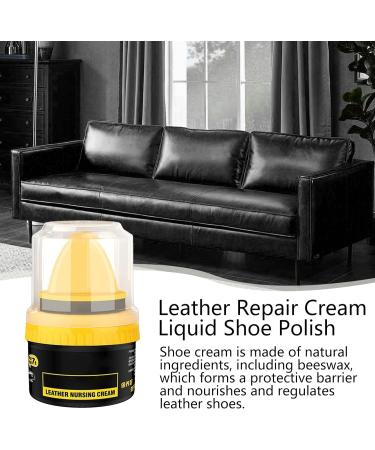 Evember 2 Colors Shoe Polish Leather Repair Cream Leather Cream Shoe Polish Cream Shoe Polish Leather Repair Cream Liquid Shoe Care Shoe Cream With Sponge Applicator Intensive Leather Care Nourishing 1pcs black - Buy Online on GoSupps.com