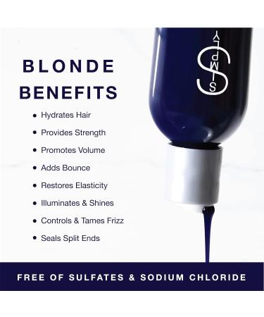 Simply Smooth Xtend Keratin Toning Purple Shampoo - Brighten & Tone Blonde Silver & Gray Hair | Prevent Brassy Tones | 8.5 Oz | International Shipping - Buy Online on GoSupps.com