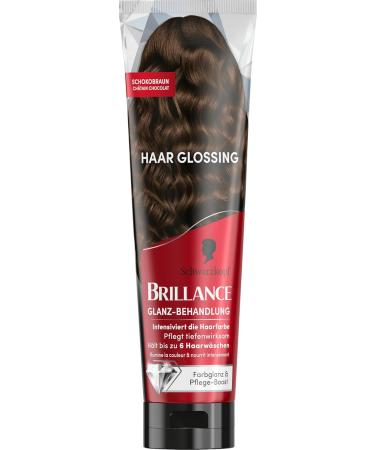 Schwarzkopf Henkel Brillance Shine Treatment Hair Shine Chocolate Brown 150 ml nourishes and intensifies hair color can be used as a hair mask lasts up to 6 washes packaging may vary - Buy Online on GoSupps.com