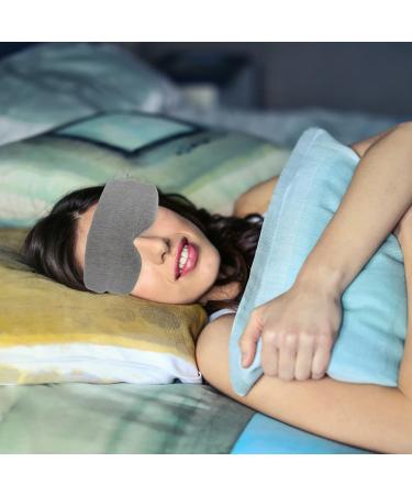 Silk Sleep Mask - Comfortable Eye Cover for Women & Men - Cotton Blindfold for Travel - Grey - Sleep Better Anywhere - Buy Online on GoSupps.com