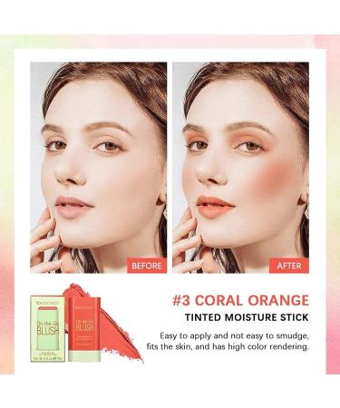 Ibcccndc Multi-Use Makeup Blush Stick in Pink Red - Waterproof Creamy Stick for Eyes, Lips, Cheeks - Buy Online on GoSupps.com