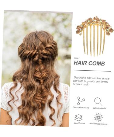 minkissy Hair Jewelry Rhinestone Hair Accessories Rhinestone Hair Side Comb Hair Side Combs Hair Combs for Women Accessories Diamond Hair Accessories Miss Wedding Back of Head Rhinestones - Buy Online on GoSupps.com