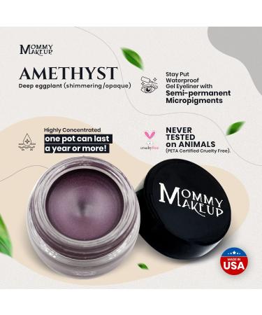Mommy Makeup Stay Put Gel Eyeliner - Waterproof, Smudge Proof & Long Wearing Cream Eyeliner in Amethyst - Buy Online on GoSupps.com
