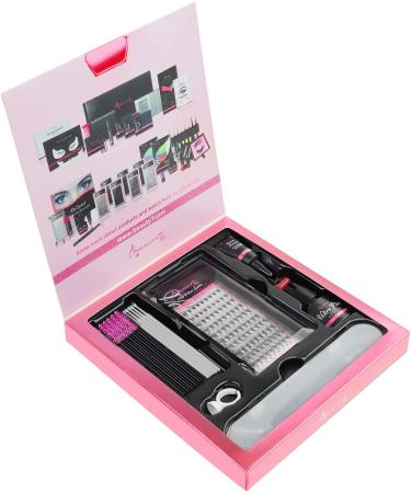 DIY Lash Extension Kit 20D Faux Mink Cluster Lashes 0.05 Curl 8mm-15mm Eyelash Glue Remover and Tweezers - Buy Online on GoSupps.com