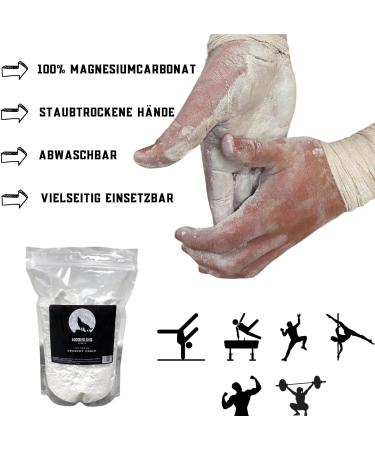Buy Moonking Sports Crunchy Chalk 300g - Optimal Grip Magnesia for Gymnastics Climbing & Bouldering - Pure Magnesium Carbonate - Buy Online on GoSupps.com