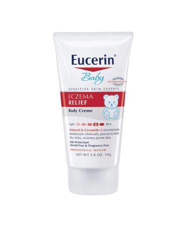 Eucerin Baby Eczema Relief Body Cream - Steroid & Fragrance Free for 3+ Months of Age - 5 oz. Tube