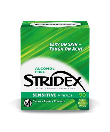 Stridex Sensitive Acne Pads - 90-Count (Pack of 3) - Buy Online on GoSupps.com