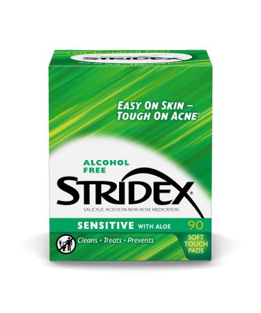 Stridex Medicated Acne Pads Sensitive 90-count (Pack of 3)