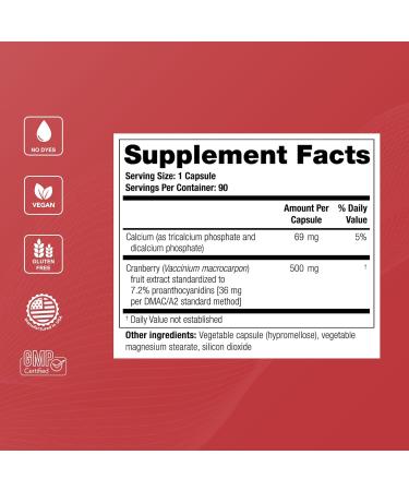 Theralogix TheraCran One Cranberry Capsules - 180-Day Supply - Cranberry Supplement for Men & Women - Cranberry Pills to Support Urinary Tract Health* - 36mg PACs per Capsule - NSF Certified 180 Coun - Buy Online on GoSupps.com