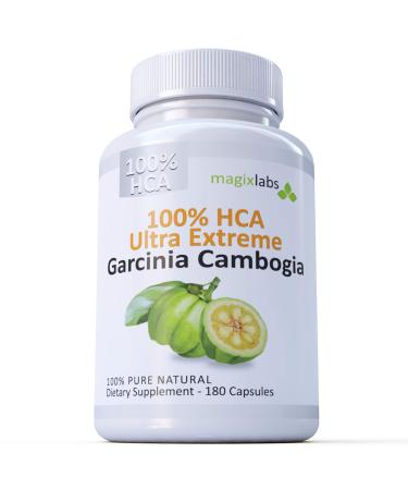100% HCA Ultra Extreme Garcinia Cambogia Extract  100% Pure All Natural  The Ultimate Fast Action Supplement by MagixLabs