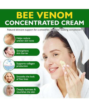Bee Venom Skin Restoration Cream Bee Venom Concentrated Cream Deeply Nourishes the Skins and Reduces Skin Blemishes-Quickly Smoothing and Moisturizes the Skin-120G - Buy Online on GoSupps.com
