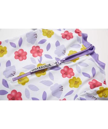 BONVERANO Baby Girls Swimsuit 18-24 Months Purple | UPF 50+ Long Sleeve One Piece Swimwear - Buy Online on GoSupps.com