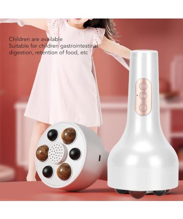 Portable Electric Massage Device - 6-Mode Deep Fabric Cellulite Massager for Digestive Relief & Muscle Pain - White - Buy Online on GoSupps.com