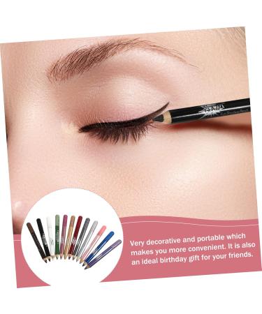 Beavorty 12pcs Pearlescent Eyeshadow Pencil Colorful Eyeliner Girl Makeup Pens Eye Shadow Sticks Two-color - Buy Online on GoSupps.com