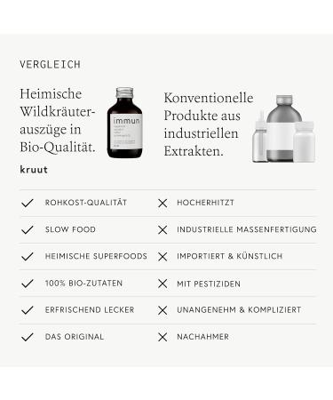 Kruut Organic Herbal Extract Immune - 150 ml | Boost Your Immunity Naturally | International Shipping Available - Buy Online on GoSupps.com