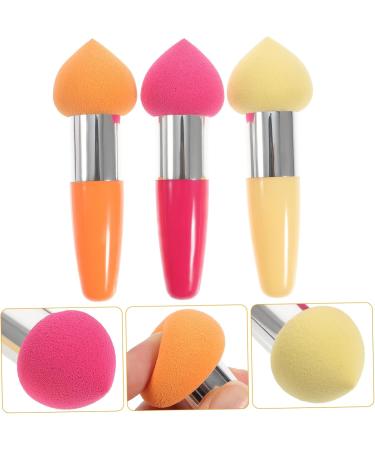 Beavorty 3PC Mushroom facial foundation sponges Lollipop Sponge Foundation sponge with handle brush Makeup sponge Concealer sponge on stick makeup pointy travel paint medium As Shown - Buy Online on GoSupps.com