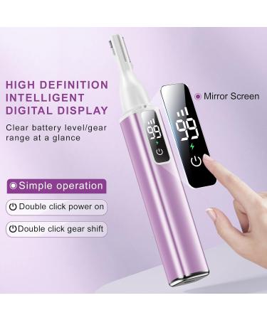 2024 USB Rechargeable Nose Hair Trimmer for Men & Women | Intelligent Display Eyebrow & Facial Hair Grooming Tool - Easy to Clean - Buy Online on GoSupps.com