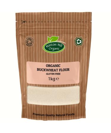 Organic Buckwheat Flour (Gluten Free) 1kg by Hatton Hill Organic - Free UK Delivery