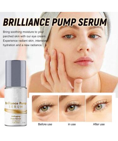 Brilliance Pump Serum Trio - Anti-Aging Eye & Skin Care to Reduce Fine Lines & Folds | International Shipping Available - Buy Online on GoSupps.com