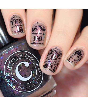 Maniology The Spirit Speaks (M071) Nail Stamping Plate - Ouija Board Design for Spooky Halloween Manicures | International Shipping Available - Buy Online on GoSupps.com