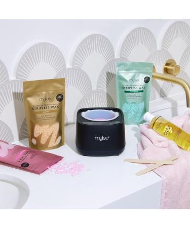 Mylee Strip Off Wax Kit | Professional Hair Removal Set with Digital Warmer & Wax Pearls | Salon Quality Waxing for Face Body & Bikini - Buy Online on GoSupps.com