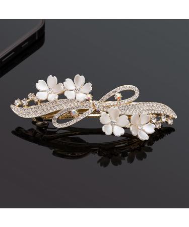 Flower Hair Accessories - White Daisy Hair Clips Rhinestone Daisy Hair Accessories Bride's Wedding Flower Hair Clips Hair Flowers for Women Flower Hair Accessories for Ladies Women and Girls - Buy Online on GoSupps.com