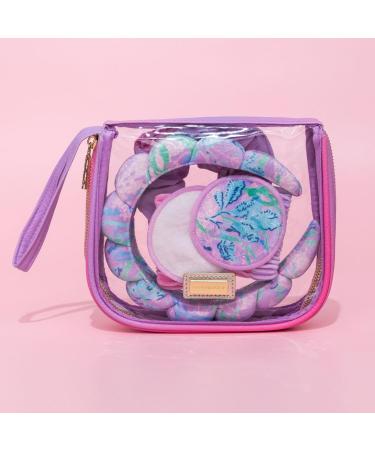 Lilly Pulitzer Self Care Kit - Spa Gift Set for Women | Spa Headband Face Wash Pads Wristbands & Scrunchie | Secret Escape - Buy Online on GoSupps.com