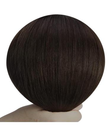 Youngsee Clip In Extensions - 50 cm Dark Brown Remy Real Hair 120g Invisible & Smooth Clip-ins - Buy Online on GoSupps.com
