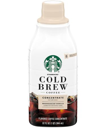Starbucks Madagascar Vanilla Cold Brew Concentrate 32 FL OZ - Pack of 2 | Just Add Water, Makes 8 Servings - Buy Online on GoSupps.com
