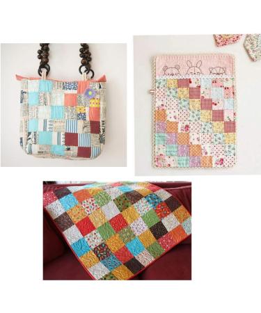 Levylisa 200 PCS 4'' x 4'' Precut Cotton Fabric Bundles - DIY Sewing Quarters Kit - Quilting Fabric Bundle - Vintage Sheet Supply - Buy Online on GoSupps.com