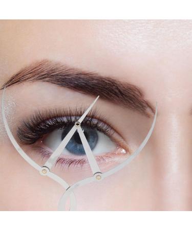 VICASKY R gle Sourcils Pochoir en Acier Inoxydable Argent Courbe Pr cise Outil de Mesure pour Femmes Maquillage Professionnel Visage - Buy Online on GoSupps.com