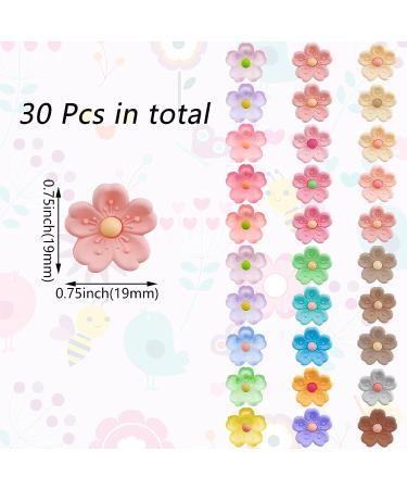 30 Pcs Matte Cherry Blossom Mini Flower Claw Clips - Cute Hair Accessories for Girls & Women - Buy Online on GoSupps.com