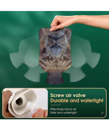 Leopard Hot Water Bottle with Plush Cover | Hand Warmer for Adults & Children | 26.5x15.3cm International Shipping - Buy Online on GoSupps.com