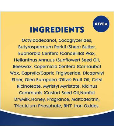 NIVEA A Kiss of Milk & Honey Lip Care 0.17 oz - Pack of 10 | Natural Defense & Soothing Formula for Soft Lips - Buy Online on GoSupps.com