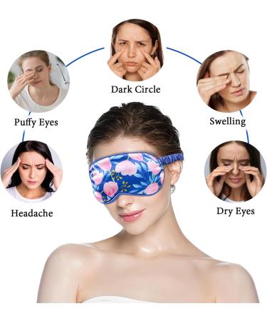 Cooling Eye Mask - Gel Eye Mask for Dark Circles Migraines & Eye Surgery - 3 in 1 Weighted Warm Compress for Dry Eyes & Blepharitis - Blue - Buy Online on GoSupps.com