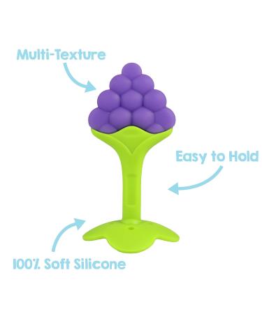 RaZbaby Infant & Baby Massager Teether Toy 3-Pack - Fruit-Shaped Multi-Texture Teethers | Soothes Sore Gums, BPA-Free Silicone, Hands-Free & Freezable | Safe for Babies 3M - Buy Online on GoSupps.com