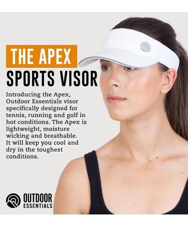 Sun Visor Hat for Women & Men - White Tennis, Golf, Running Visor - Buy Online on GoSupps.com