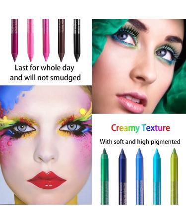 10-Piece Colorful Eyeliner Set - Natural Matte, Long-Lasting, Hypoallergenic Eyeliners - Metallic Eye Shadow Pen, Glitter Eyeliner - Women & Girls Makeup Kit - 10PCS - Buy Online on GoSupps.com