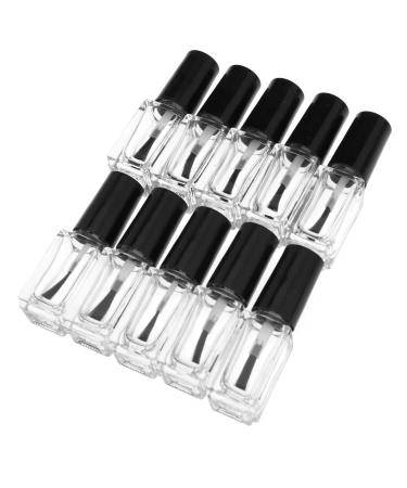 YINETTECH 10x 5ml nail polish bottle empty with brush self-filling nail polish bottle liquid