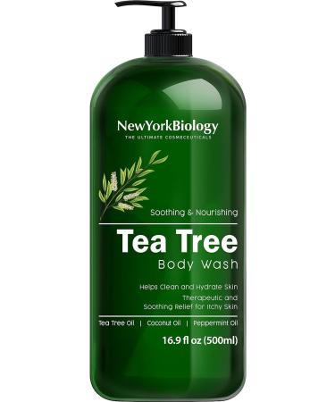 New York Biology Tea Tree Body Wash Pack of 2 - Soothes Itchy Skin, Fights Fungus & Acne - 16 Fl Oz Each - Buy Online on GoSupps.com