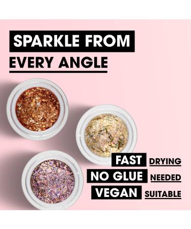 Collection Cosmetics Crystals Glitter Balm - Pinkie Promise | Festival Makeup Glitter | Lightweight Formula - No Glue Needed - Buy Online on GoSupps.com