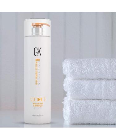 GK HAIR Global Keratin Balancing Shampoo 33.8 Fl Oz - Deep Cleansing for Oily & Color Treated Hair | Restores pH Levels | Ideal for Over-Processed & Stressed Hair - Buy Online on GoSupps.com