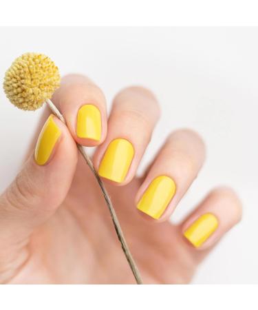 AVOA Beauty Mellow Yellow Nail Foil - Opaque Pastel Yellow Self-Adhesive Nail Wraps | Long-Lasting 16 Pack - Buy Online on GoSupps.com