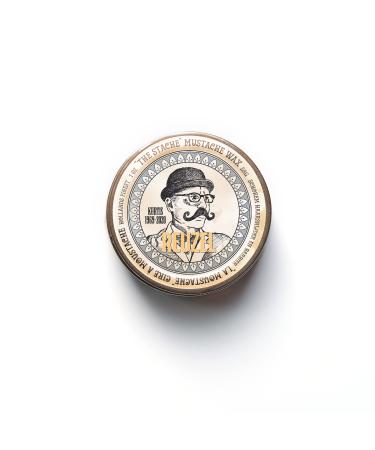 Reuzel The Stache Mustache Wax - Strong Hold, Low Shine Beeswax - Tame and Train Unruly, Coarse Hair - Perfect for Creating Your Signature Style - Light Orange and Mint Scent - 1 Oz