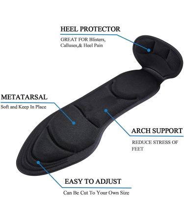 2 Pair Shoe Insoles for Women | Heel Inserts for Pain Relief | Arch & Metatarsal Support | Fits Sizes 4.5-9.5 - Buy Online on GoSupps.com