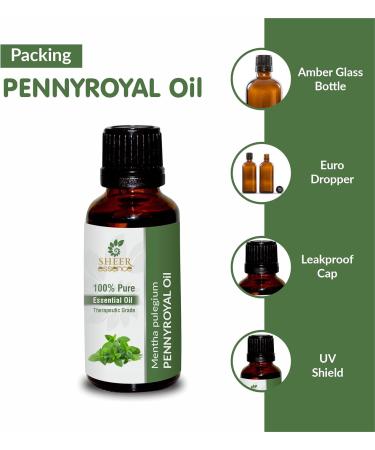 Pennyroyal Oil (Mentha Pulegium) Essential Oil 100% Pure Natural Undiluted Uncut Therapeutic Grade Oil 3.38 FL.OZ - Buy Online on GoSupps.com