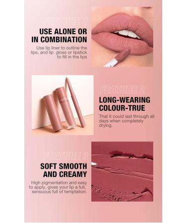  PCC PTYXIS Lipstick set 3-in-1 set of matte velvet lipsticks waterproof and long-lasting quickly shaping the lip contour (#3 72g) - Buy Online on GoSupps.com