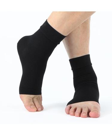 Buy WANDER Open Toe Ankle Compression Socks | Plantar Fasciitis Relief & Ankle Support | Reduce Foot Swelling & Arch Pain - Large - Buy Online on GoSupps.com