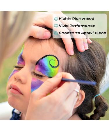 UCANBE Face Body Paint Oil Palette - 15 Macaron Colors for Halloween, Cosplay, Parties & Festivals - Buy Online on GoSupps.com
